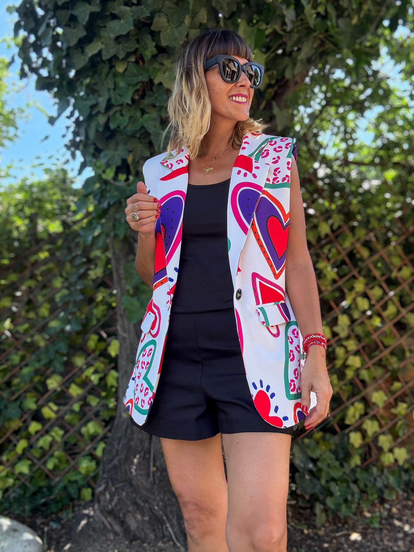 Chaqueta Cassis sin manga